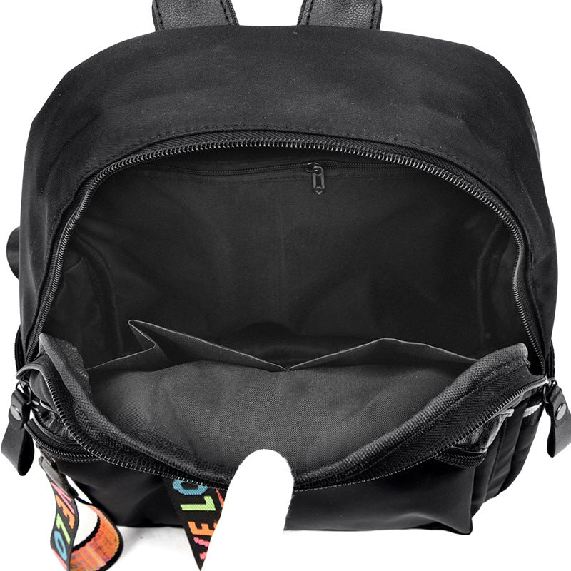 Backpack Female Korean Style Trendy Casual Fashion Student School Bag Nylon Oxford Cloth Ladies Backpack