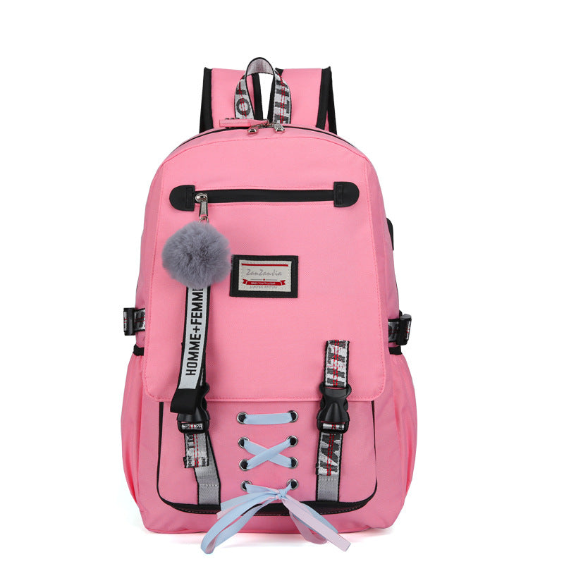 New Korean Ladies Backpack Student School Bag Outdoor Leisure Travel Bag