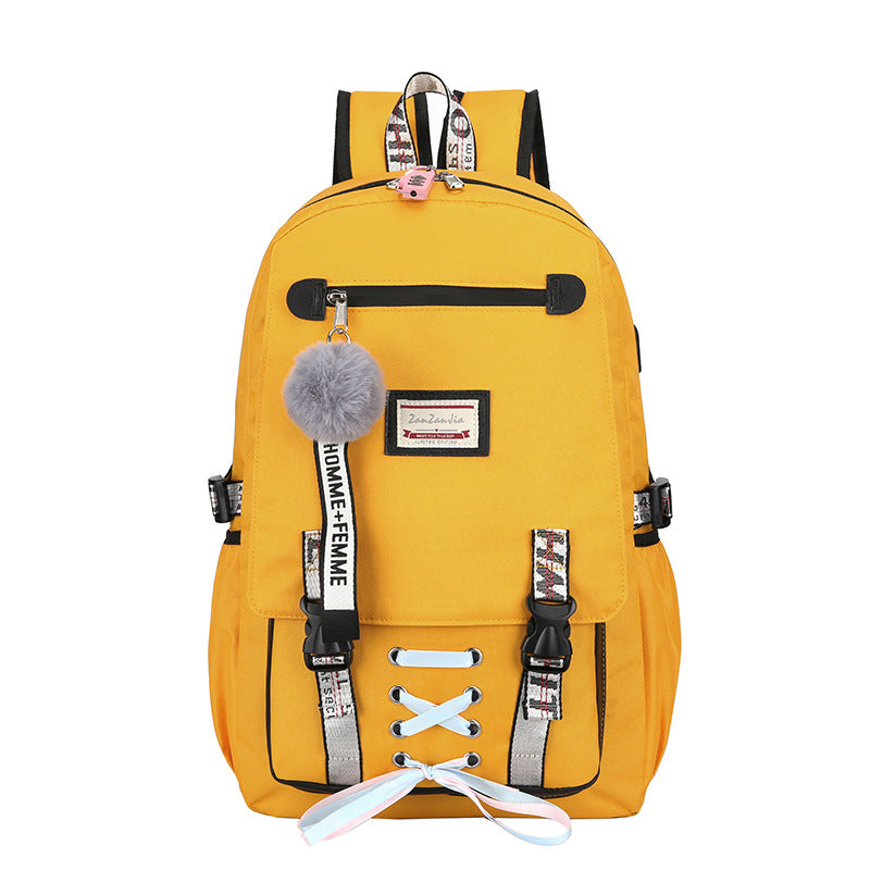 New Korean Ladies Backpack Student School Bag Outdoor Leisure Travel Bag