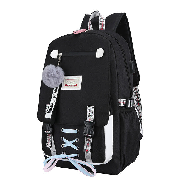 New Korean Ladies Backpack Student School Bag Outdoor Leisure Travel Bag